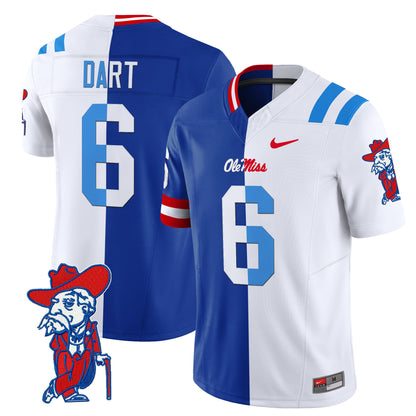 Ole Miss Rebels Split Vapor Limited Jersey - All Stitched