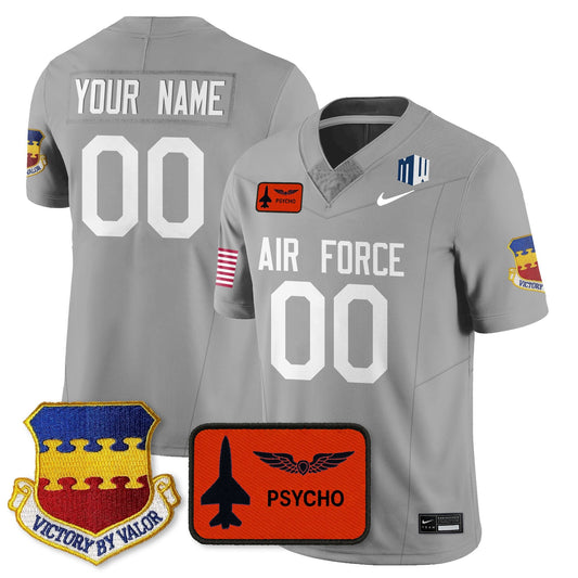 Custom Air Force Football 2025 Honor F-16 Jersey - All Stitched