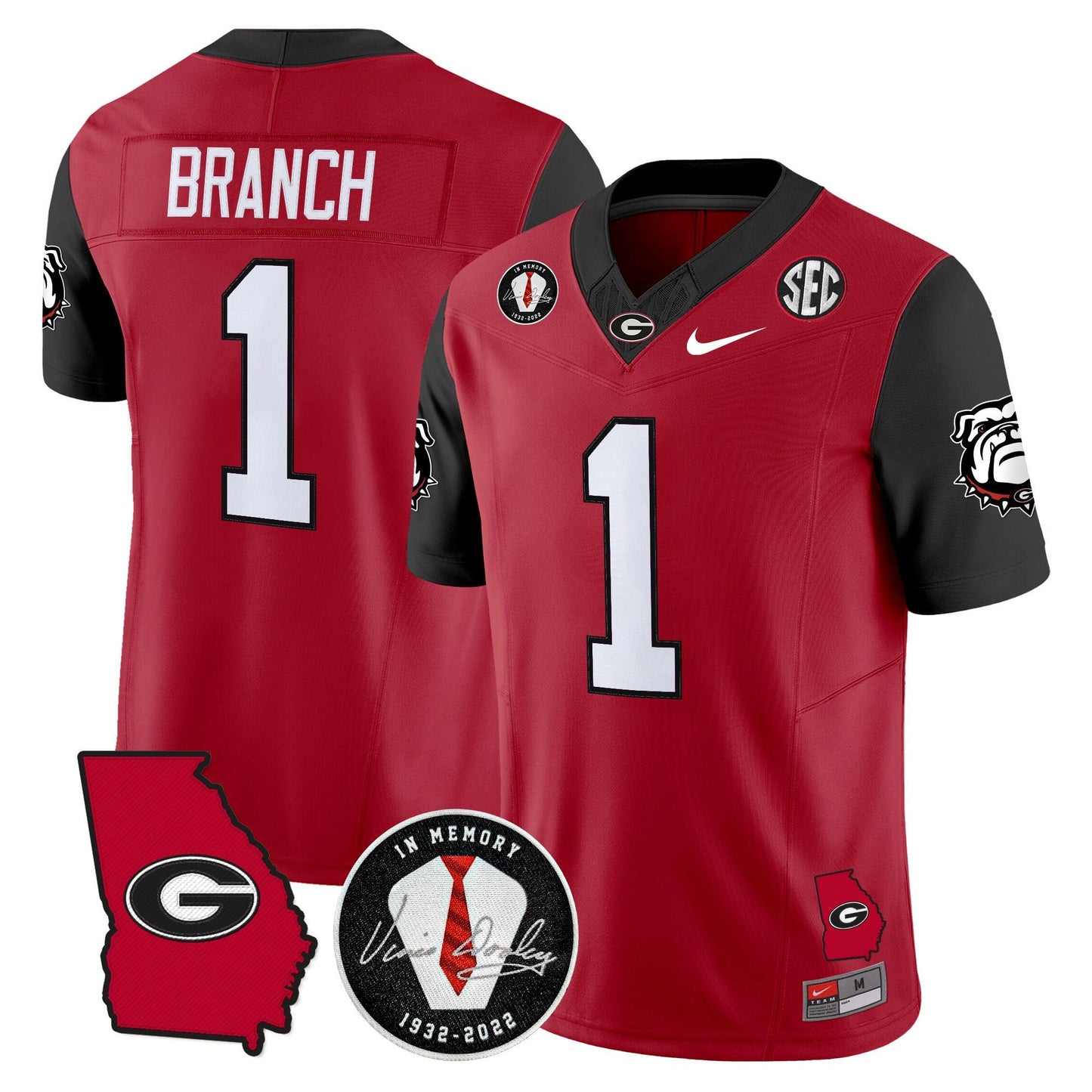 Men's Georgia Bulldogs 2025 Color Sleeves Vapor Limited Jersey - All Stitched