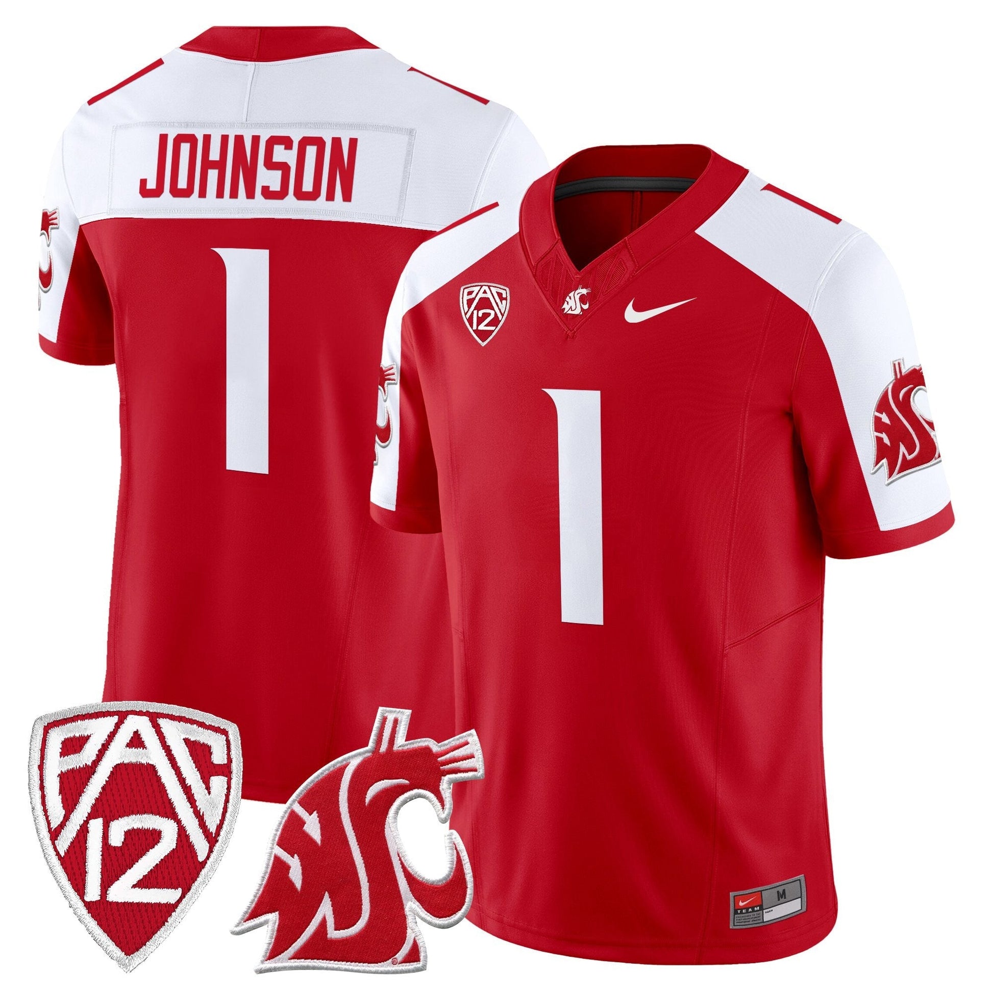 Men's Washington State Cougars 2025 Vapor Limited Jersey - All Stitched