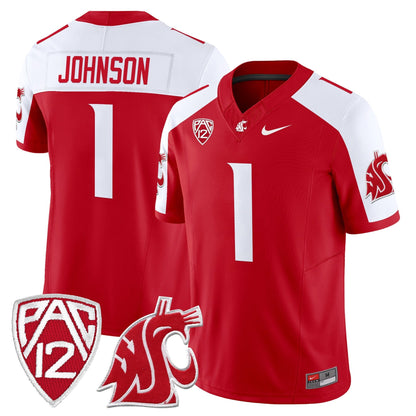 Men's Washington State Cougars 2025 Vapor Limited Jersey - All Stitched
