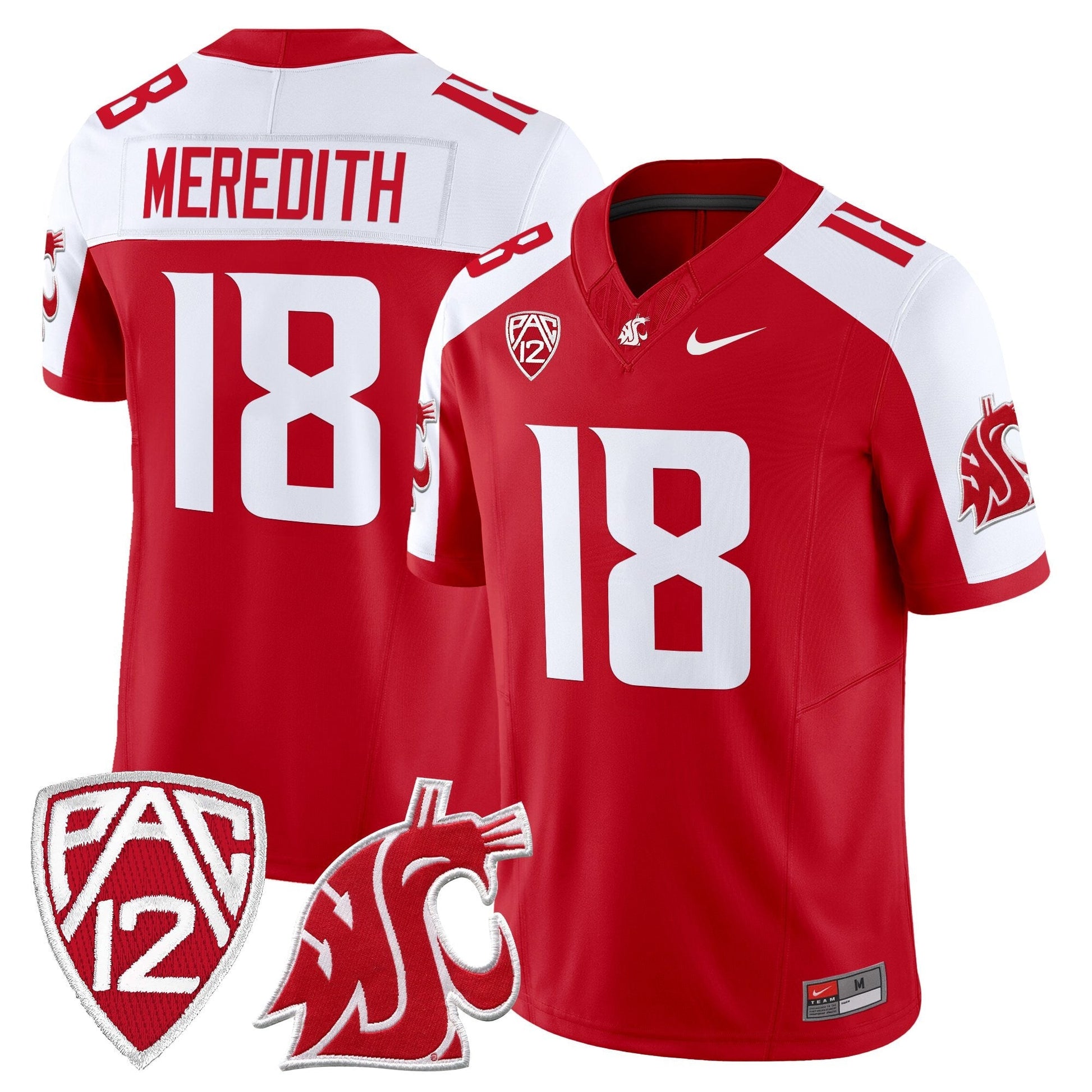 Men's Washington State Cougars 2025 Vapor Limited Jersey - All Stitched