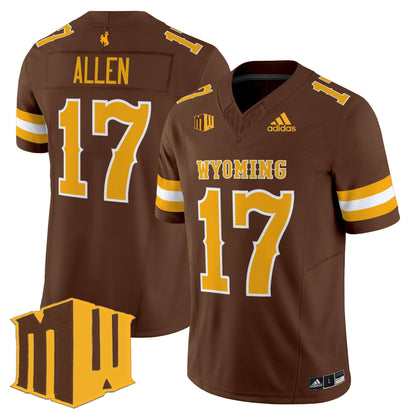 Men's Wyoming Cowboys 2025 Vapor Limited Jersey - All Stitched