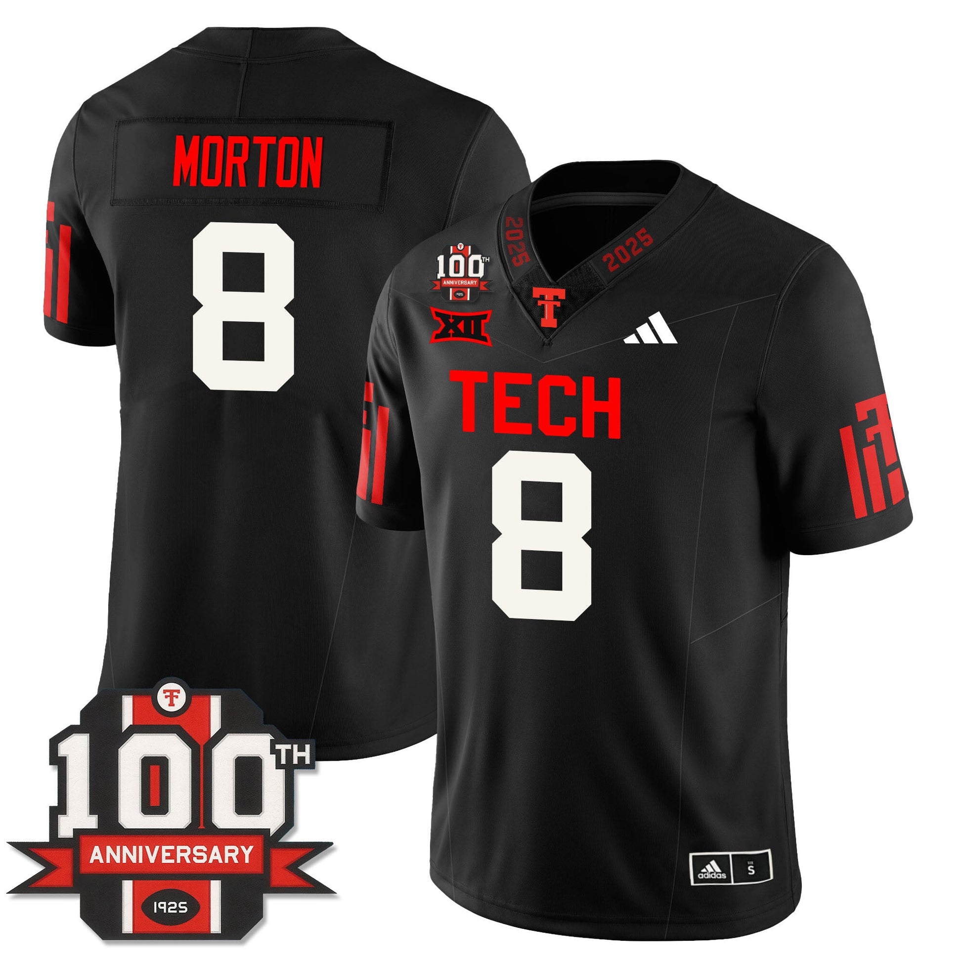 Men's Texas Tech Football 100th Anniversary Jersey - All Stitched