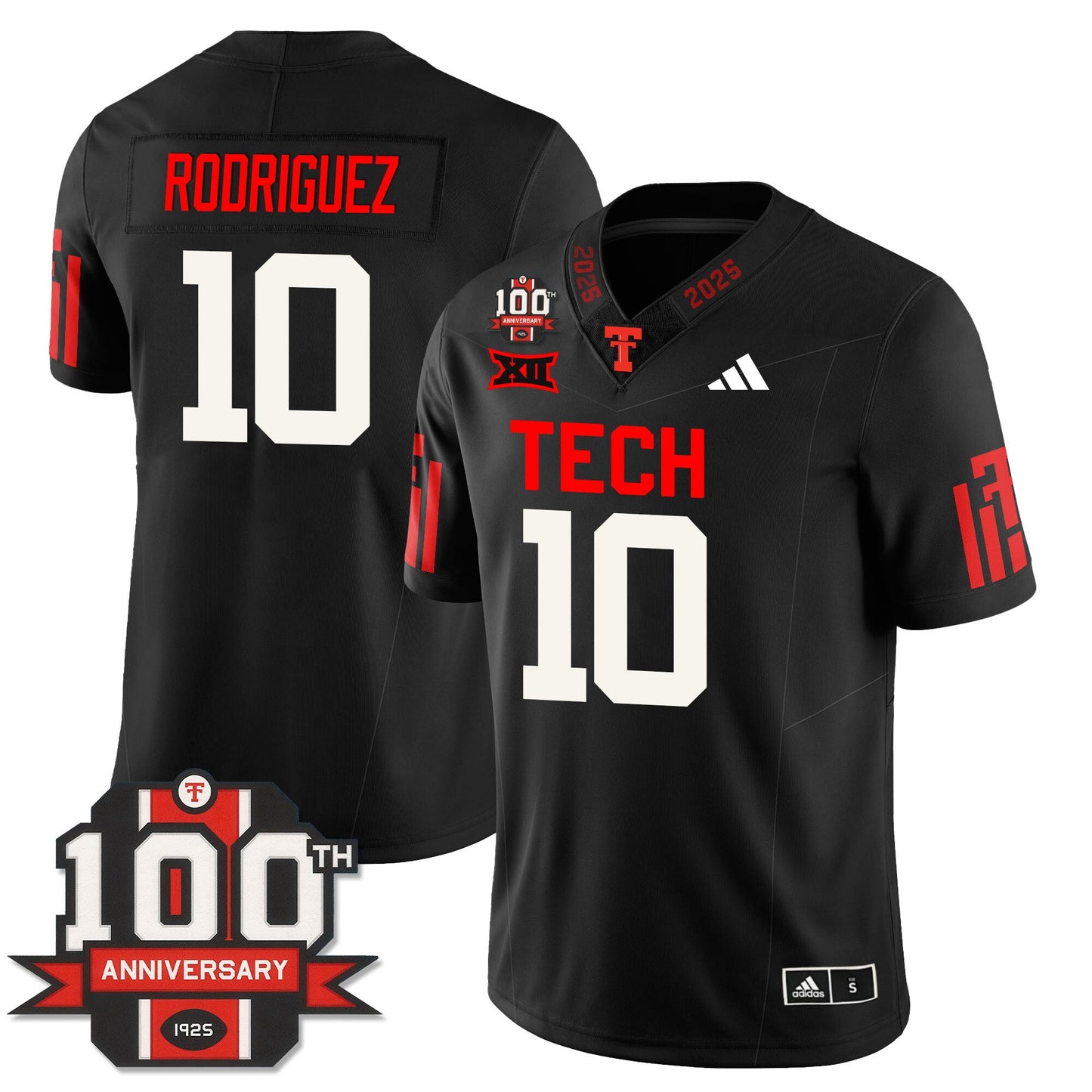 Men's Texas Tech Football 100th Anniversary Jersey - All Stitched