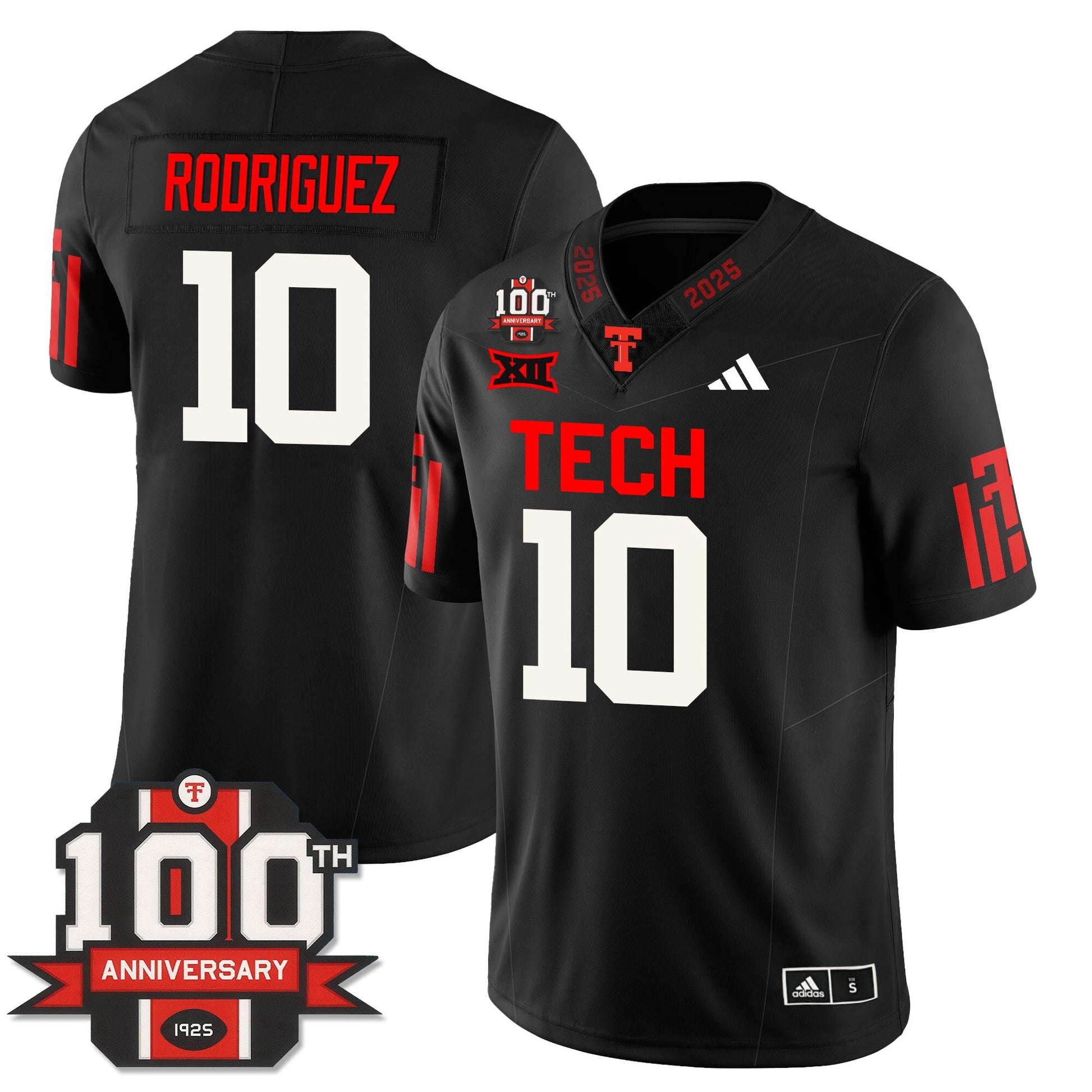 Men's Texas Tech Football 100th Anniversary Jersey - All Stitched