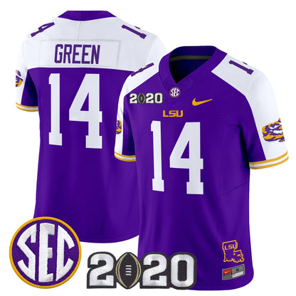 Men's LSU Tigers 2020 National Champions Vapor Limited Jersey - All Stitched