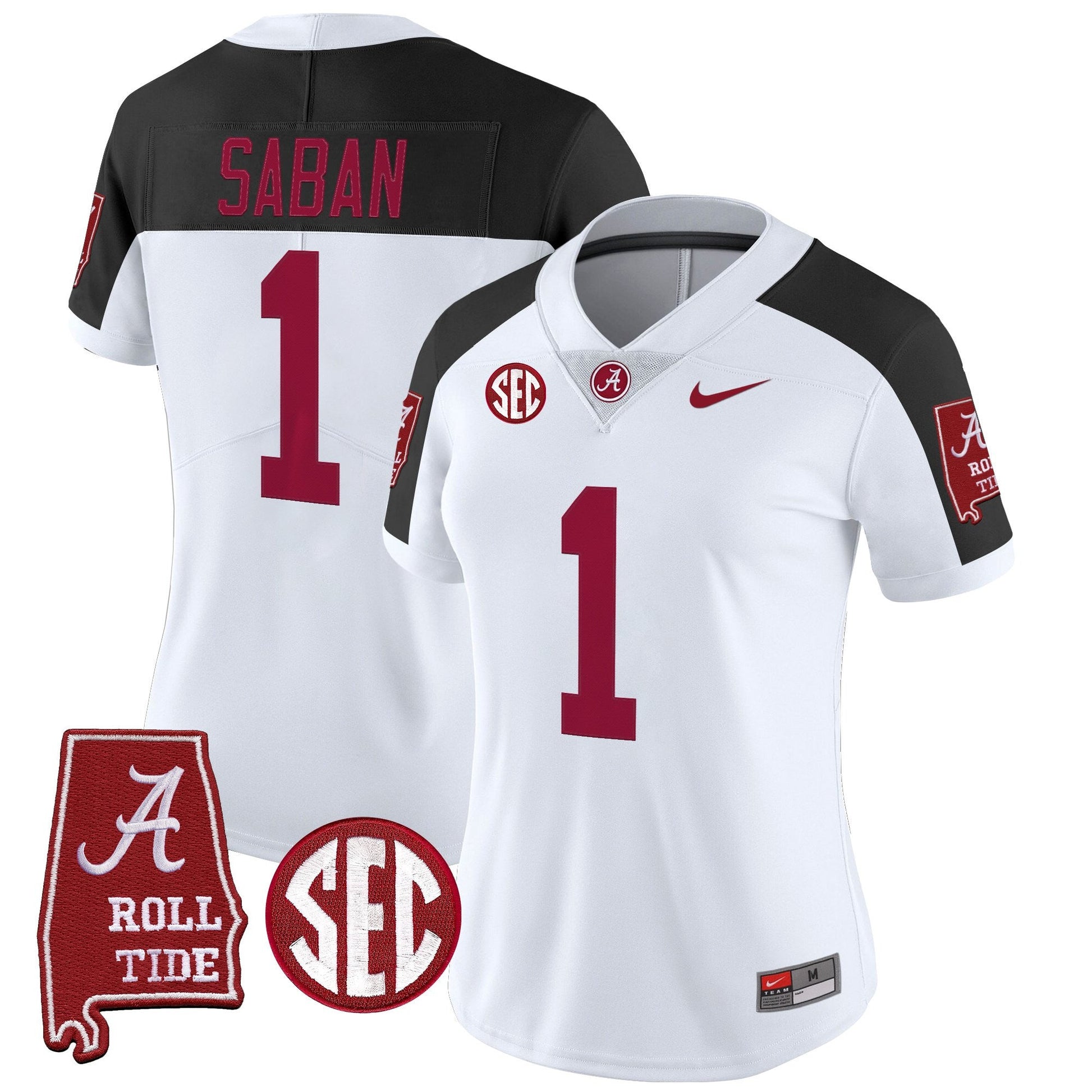 Women's Alabama Crimson Tide 2025 Vapor Limited Jersey - Alabama Map - All Stitched