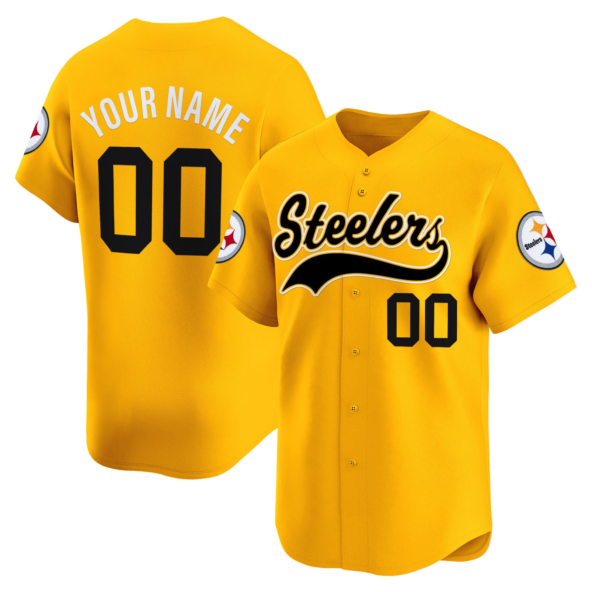 Pittsburgh Steelers 2025 Vapor Baseball Custom Jersey - All Stitched