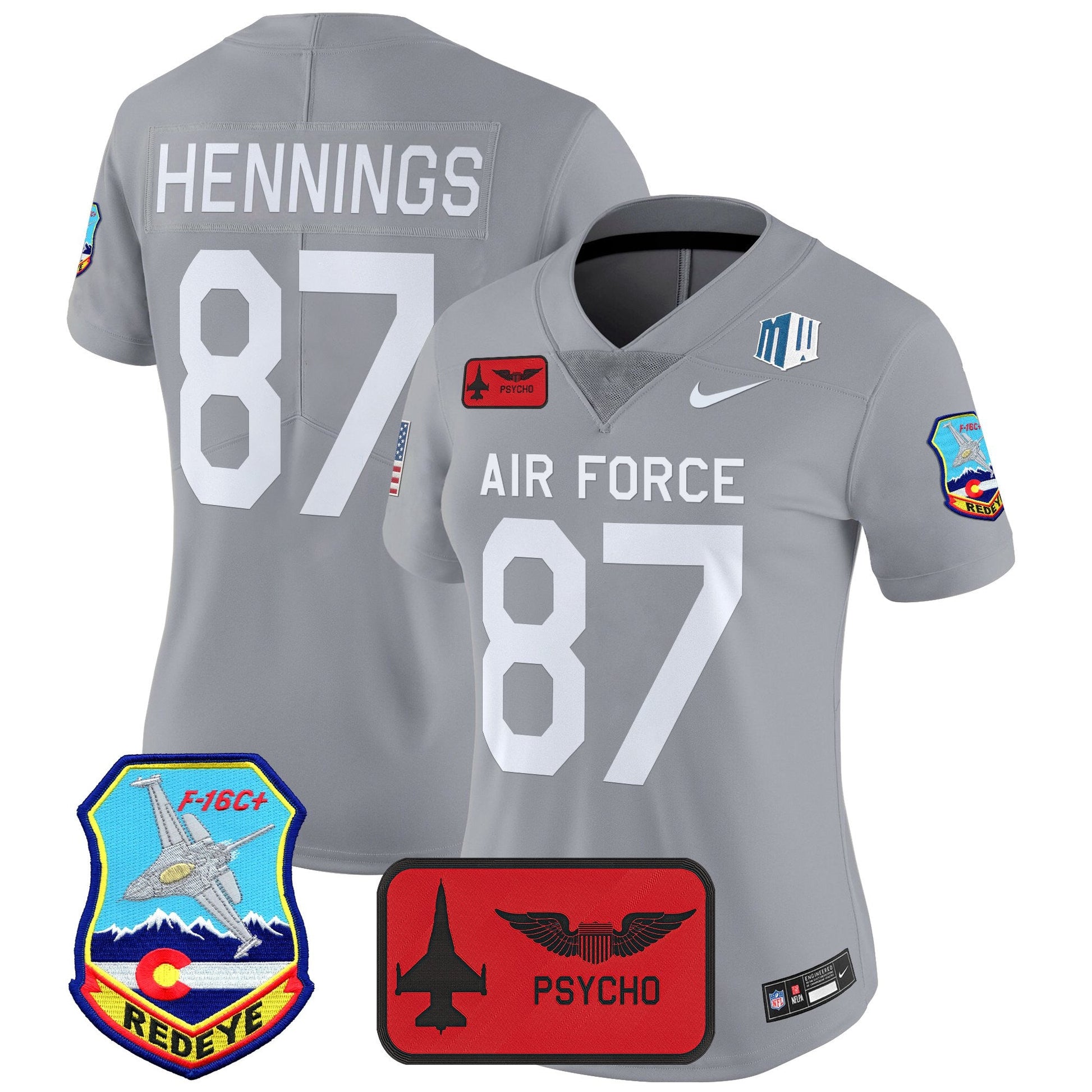 Women's Air Force Falcons 2025 'Air Power Legacy Series' Vapor Limited Jersey - All Stitched