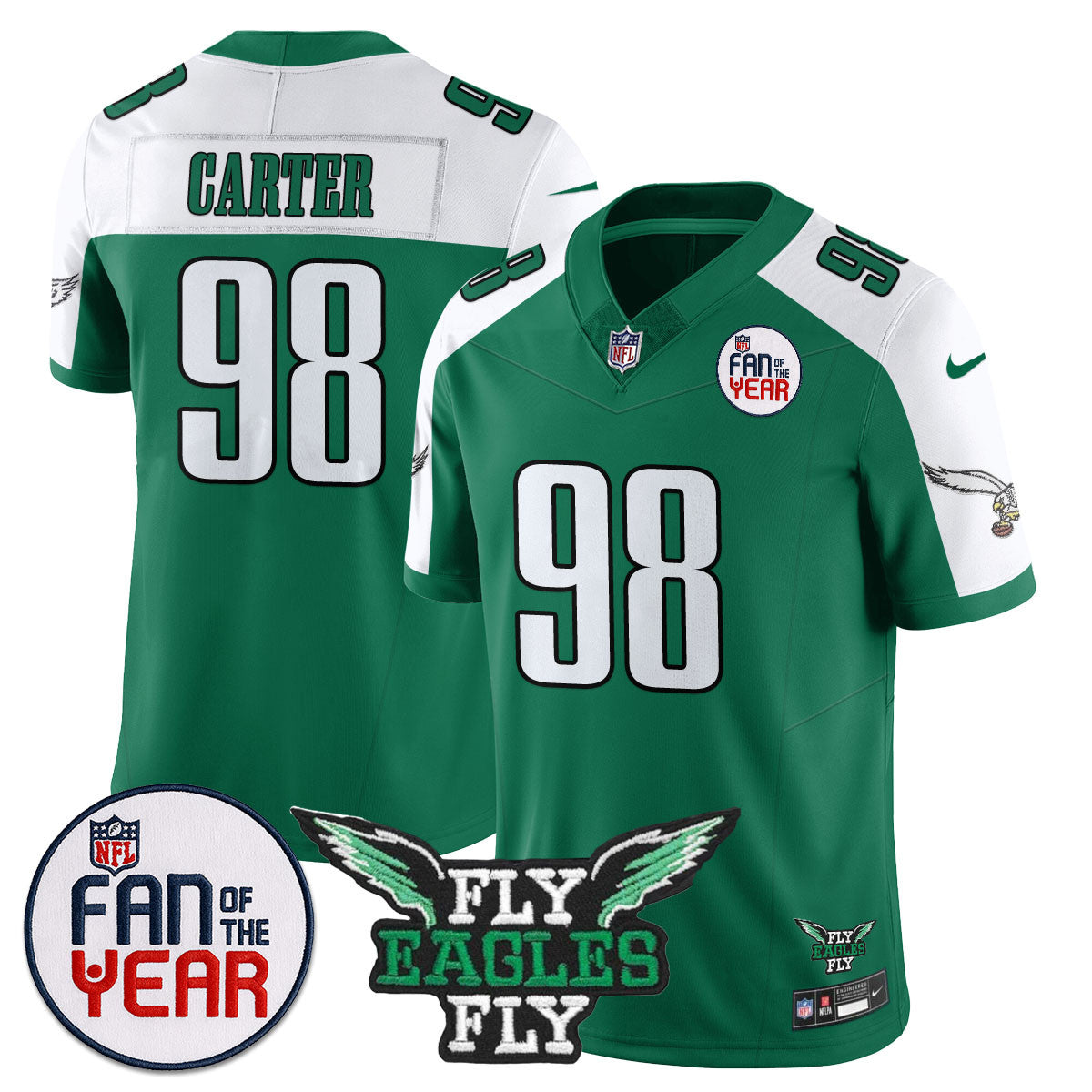 Men's Philadelphia Eagles "Fan Of The Year" Jersey - All Stitched