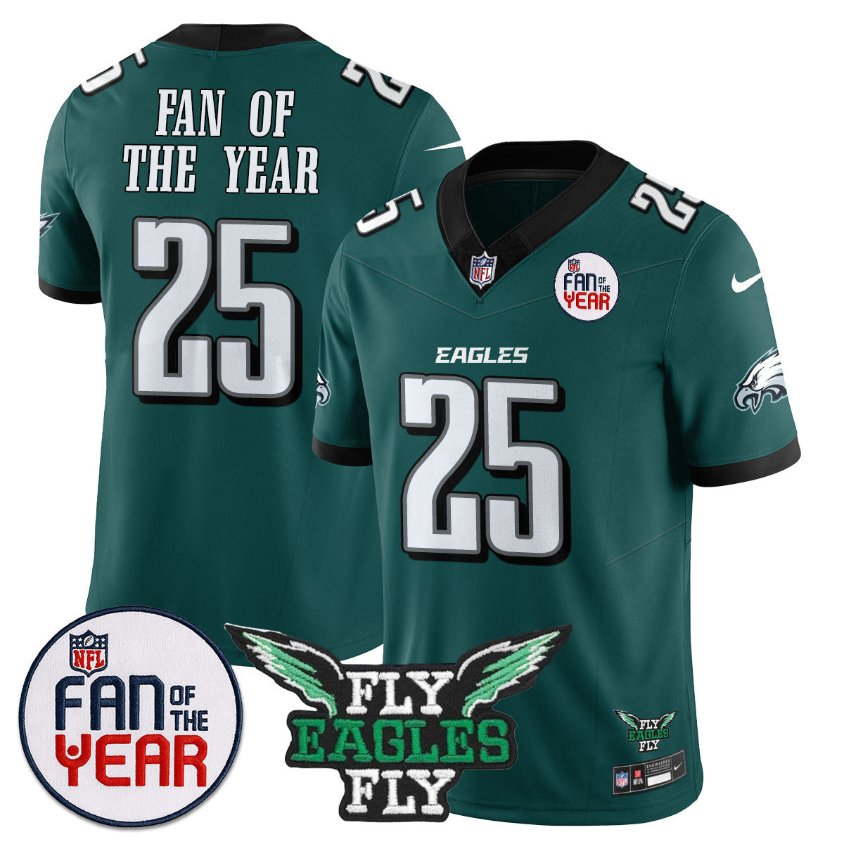 Men's Philadelphia Eagles "Fan Of The Year" Jersey - All Stitched