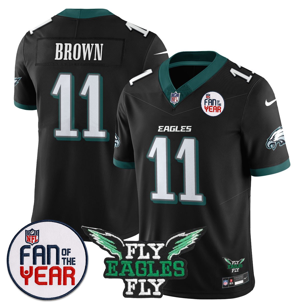 Men's Philadelphia Eagles "Fan Of The Year" Jersey - All Stitched