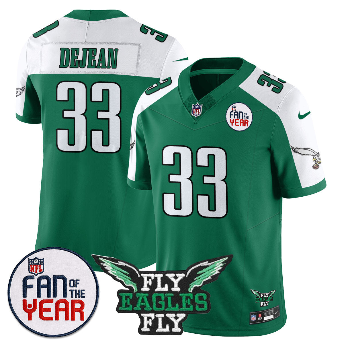 Men's Philadelphia Eagles "Fan Of The Year" Jersey - All Stitched