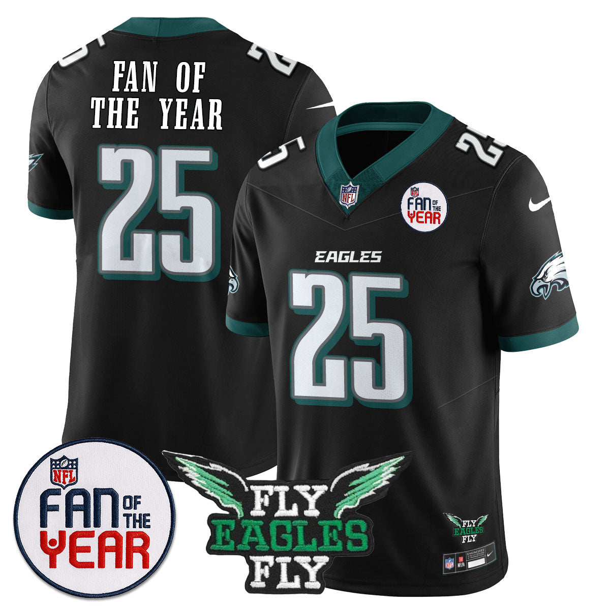 Men's Philadelphia Eagles "Fan Of The Year" Jersey - All Stitched