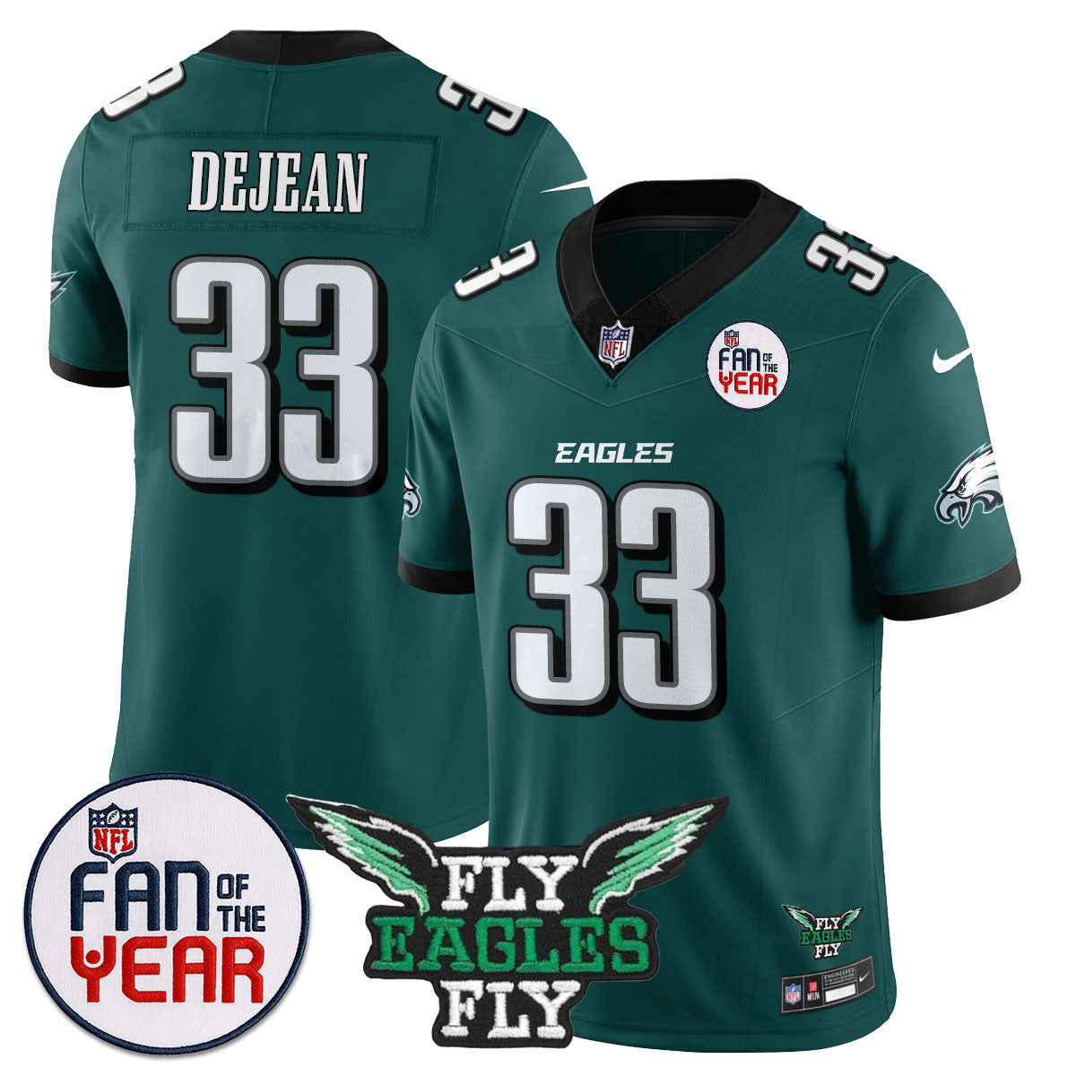 Men's Philadelphia Eagles "Fan Of The Year" Jersey - All Stitched