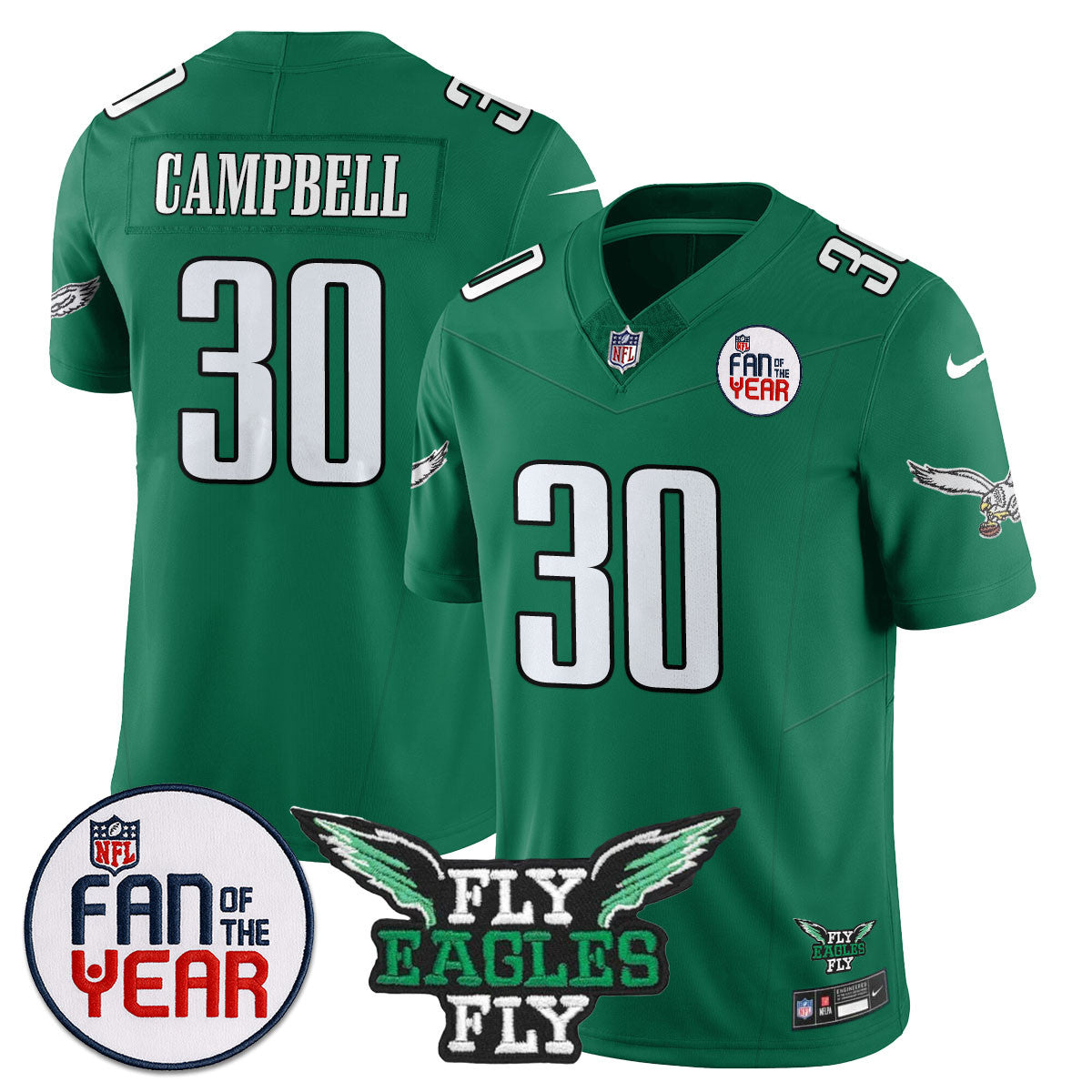 Men's Philadelphia Eagles "Fan Of The Year" Jersey - All Stitched