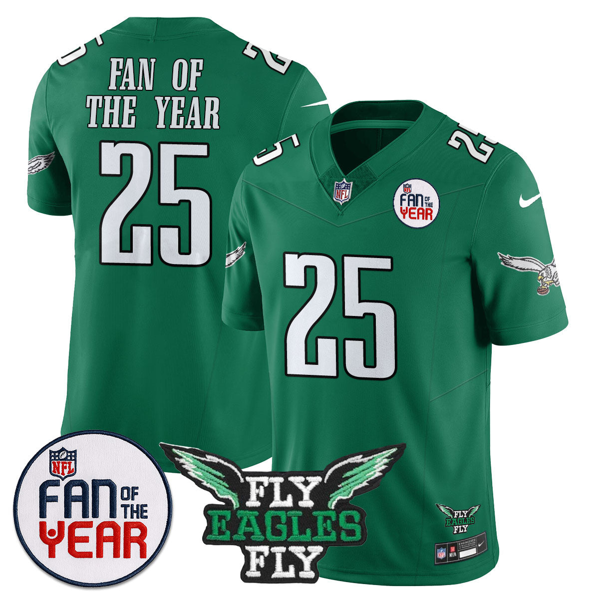 Men's Philadelphia Eagles "Fan Of The Year" Jersey - All Stitched