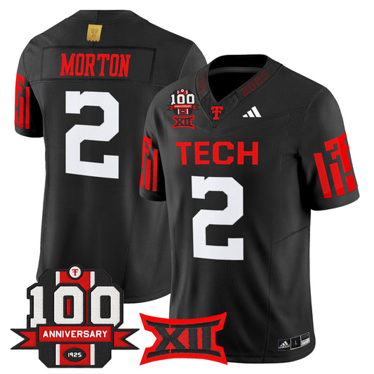 Men's Texas Tech Red Raiders 2025 Vapor Limited Jersey - 100th Anniversary Patch - All Stitched