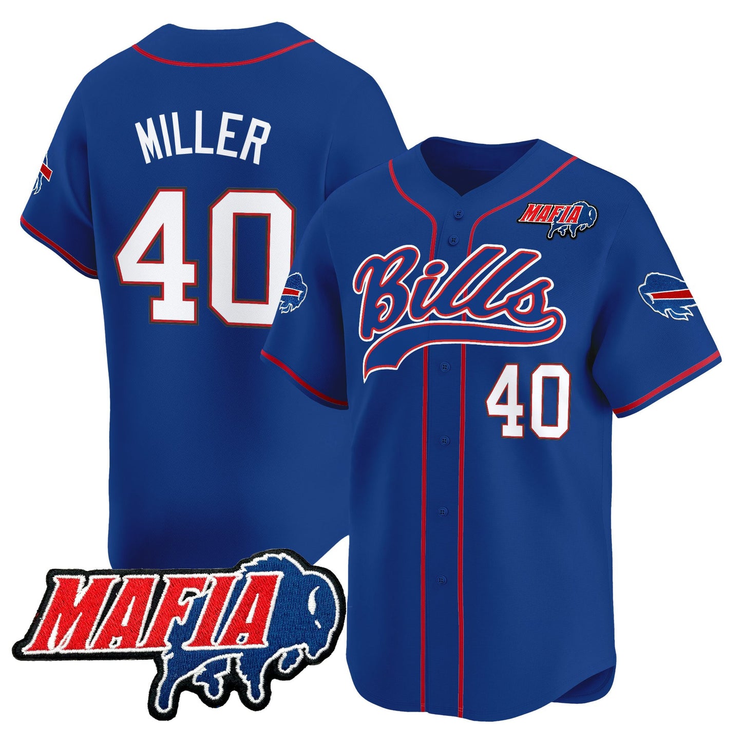 Men's Buffalo Bills 2025 Vapor Baseball Jersey - All Stitched