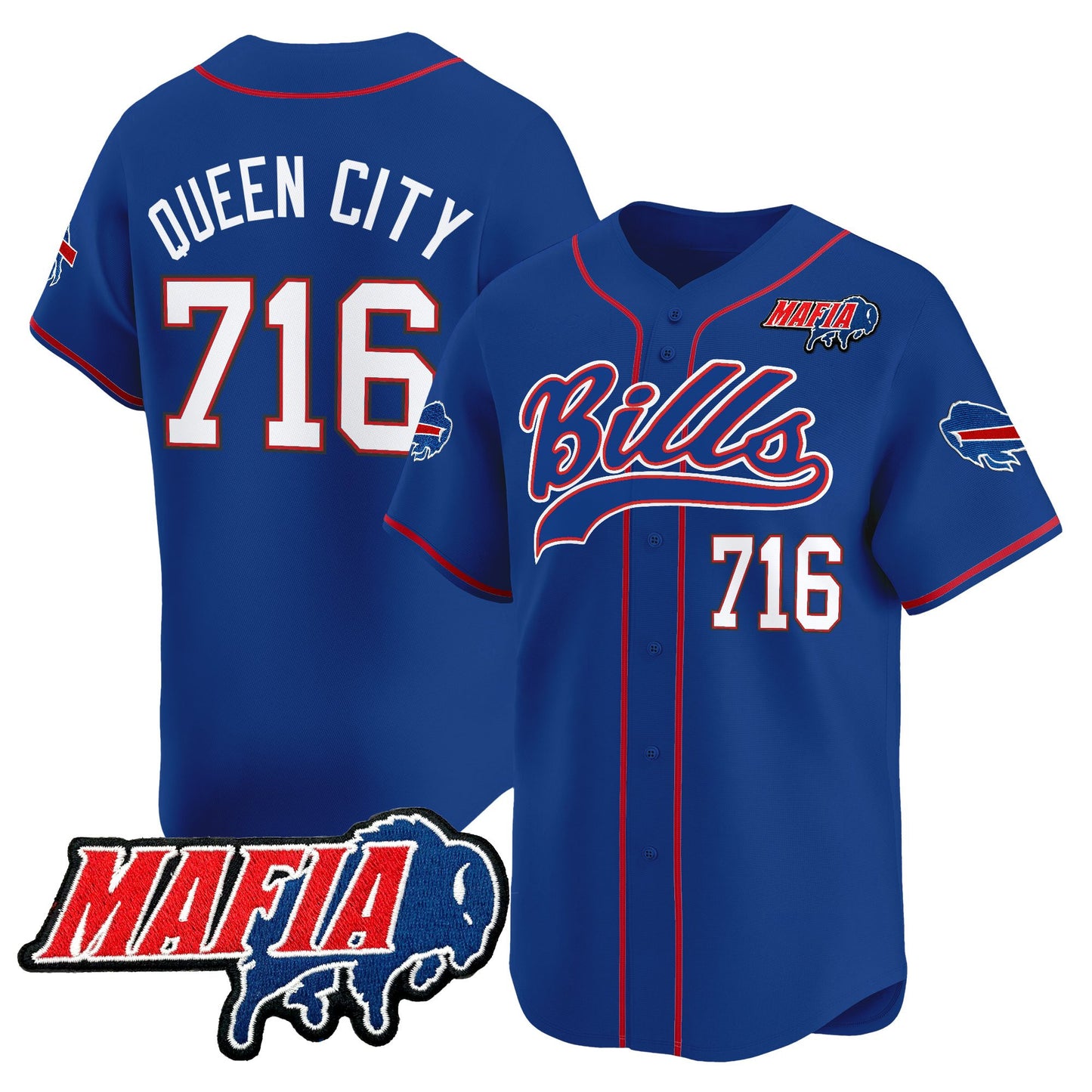 Men's Buffalo Bills 2025 Vapor Baseball Jersey - All Stitched