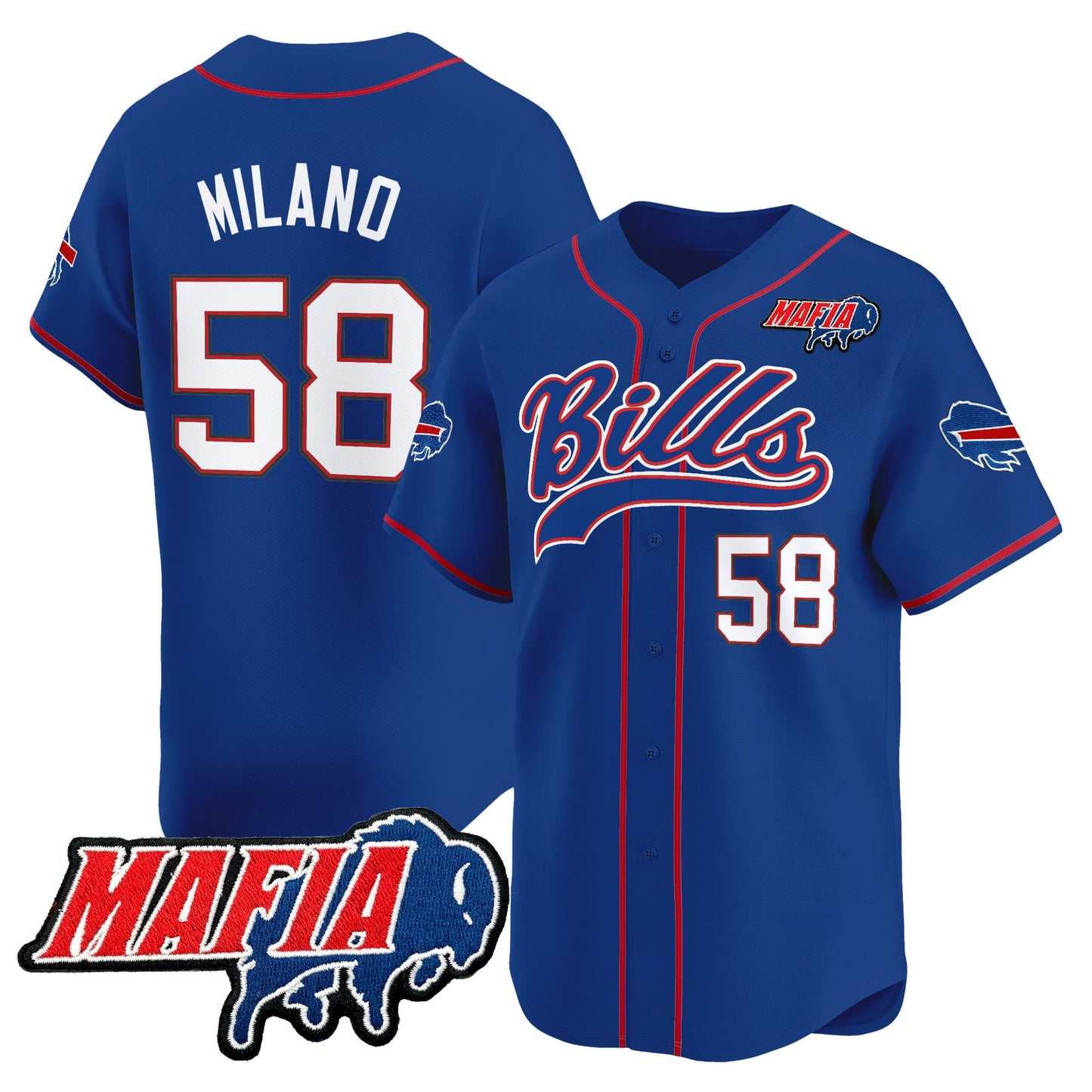 Men's Buffalo Bills 2025 Vapor Baseball Jersey - All Stitched