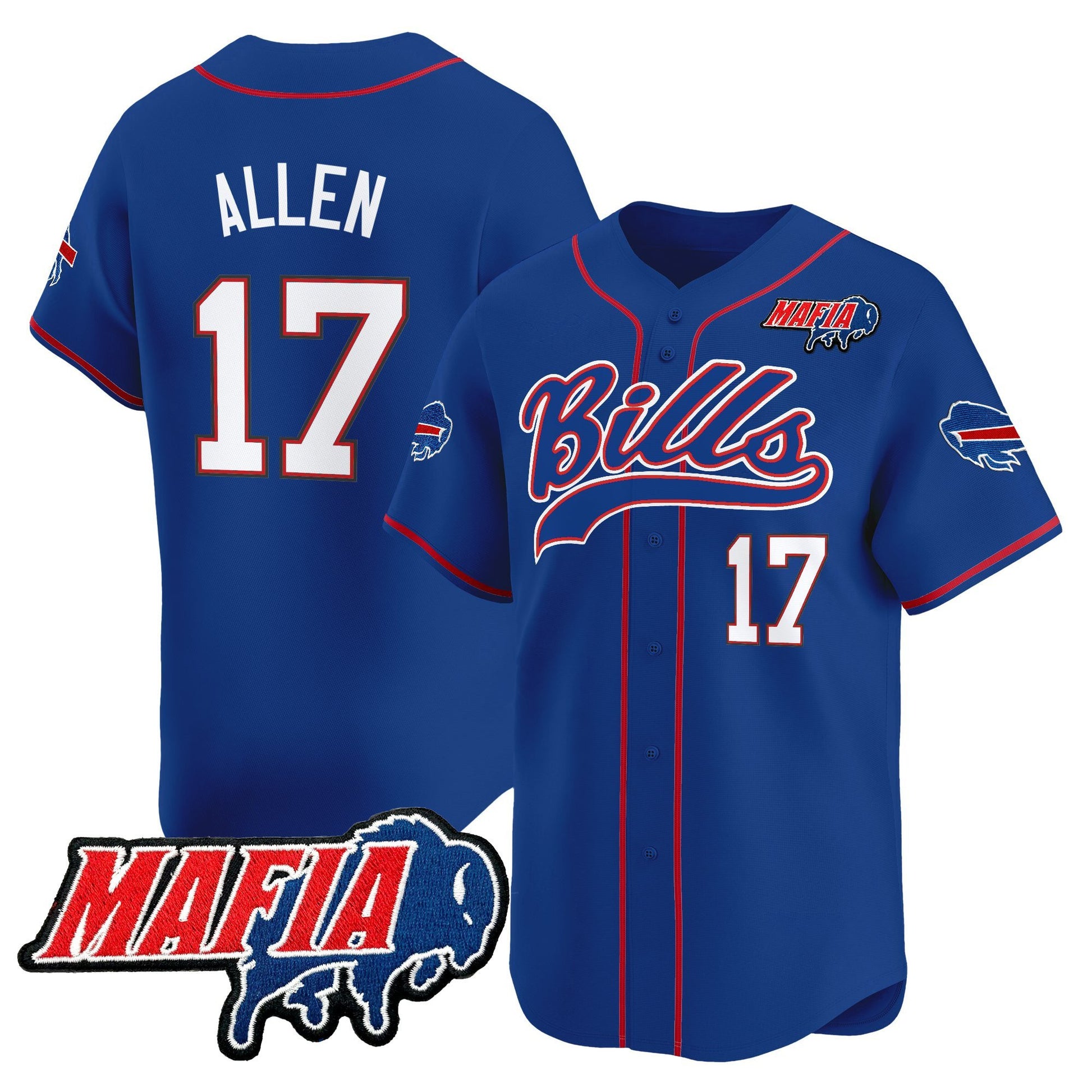 Men's Buffalo Bills 2025 Vapor Baseball Jersey - All Stitched