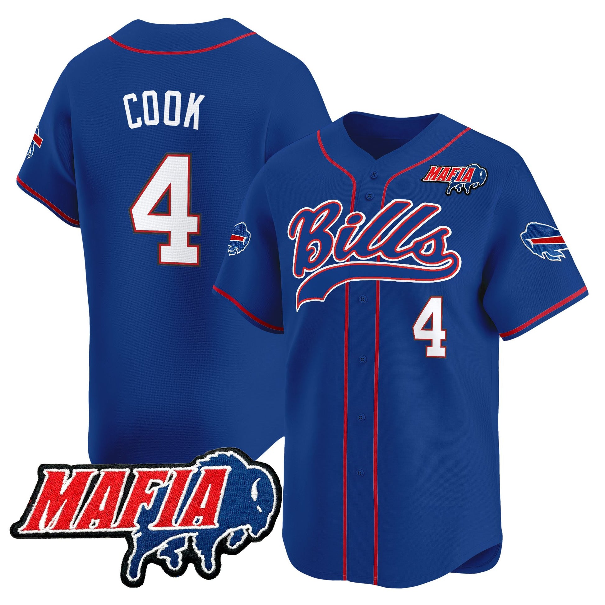 Men's Buffalo Bills 2025 Vapor Baseball Jersey - All Stitched