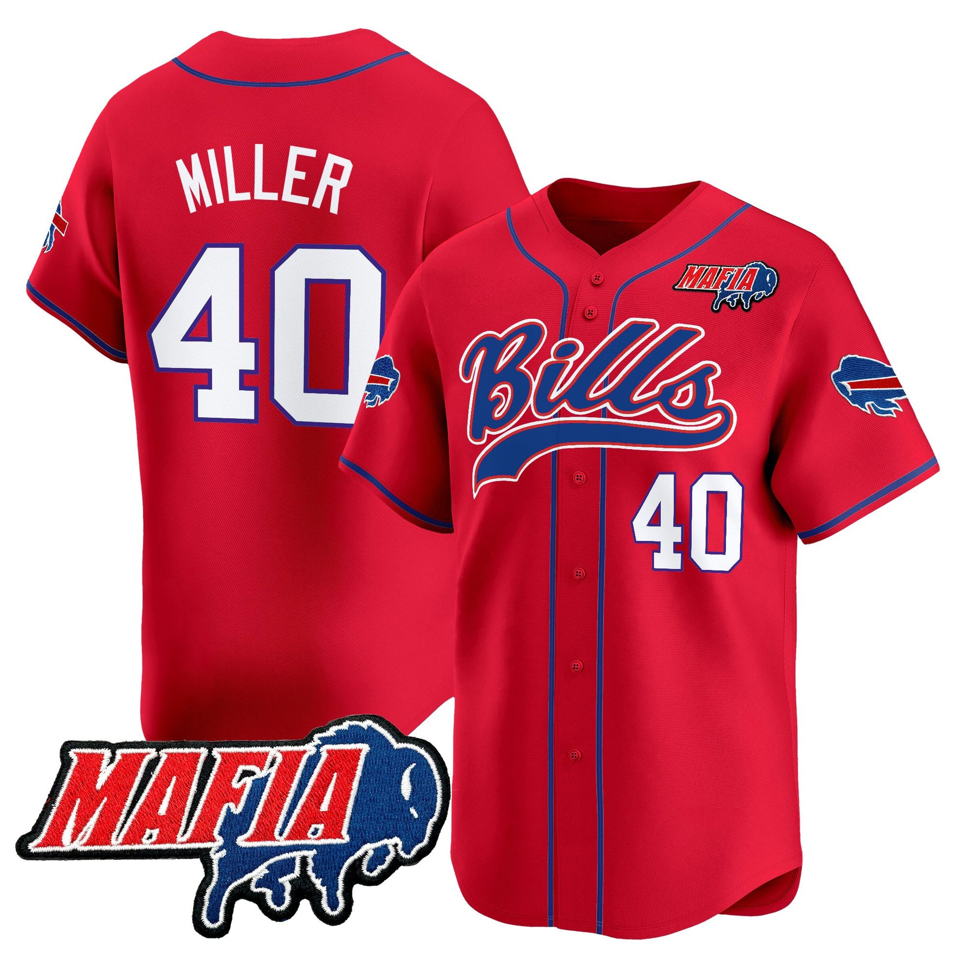 Men's Buffalo Bills 2025 Vapor Baseball Jersey - All Stitched