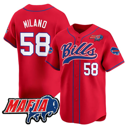 Men's Buffalo Bills 2025 Vapor Baseball Jersey - All Stitched