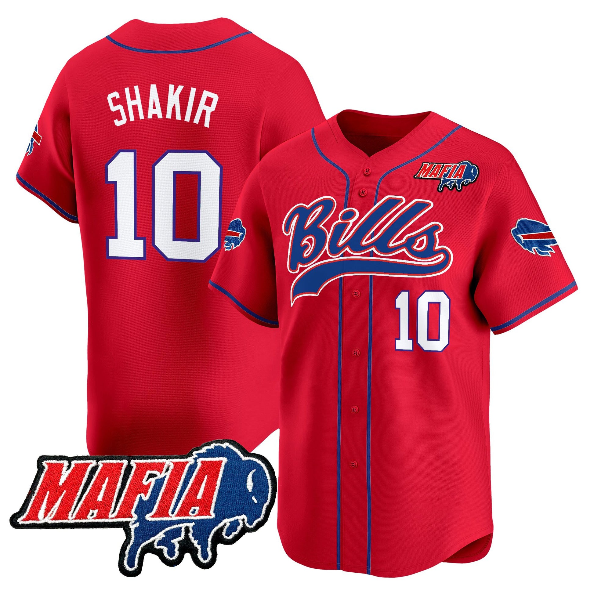 Men's Buffalo Bills 2025 Vapor Baseball Jersey - All Stitched