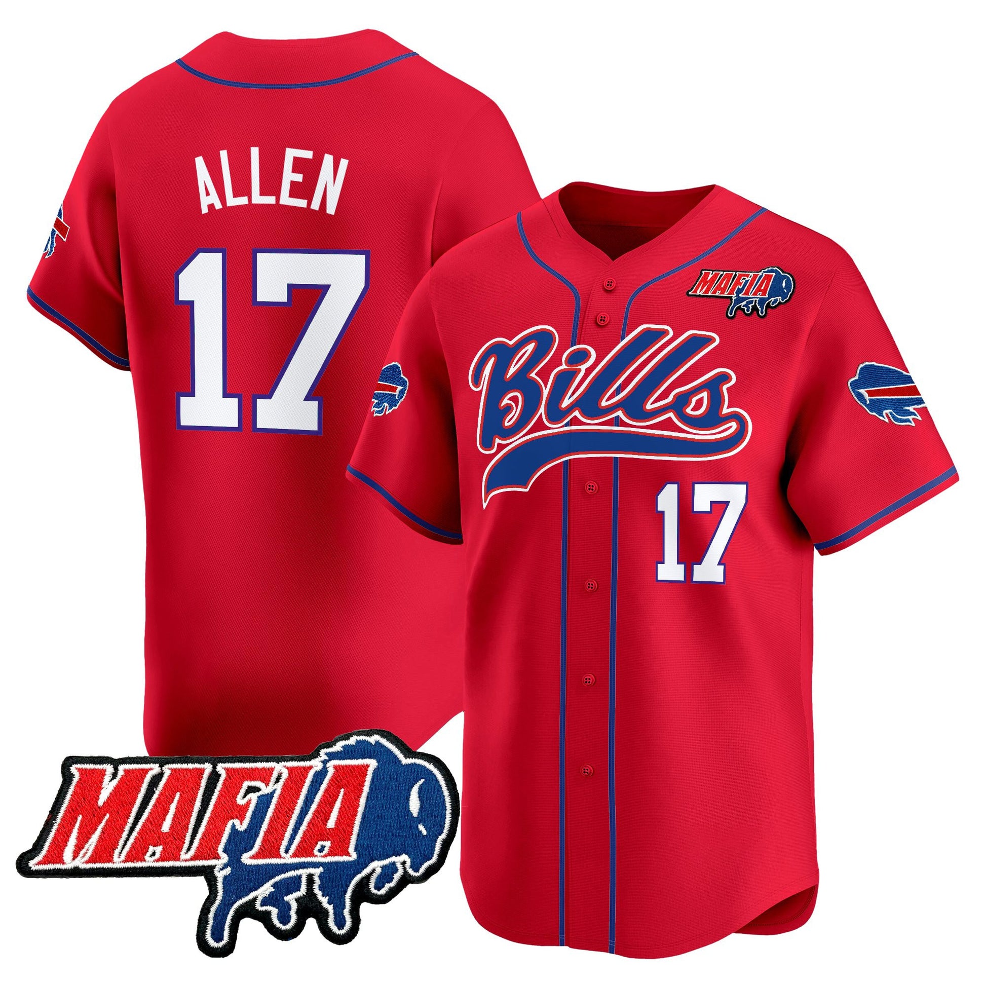 Men's Buffalo Bills 2025 Vapor Baseball Jersey - All Stitched