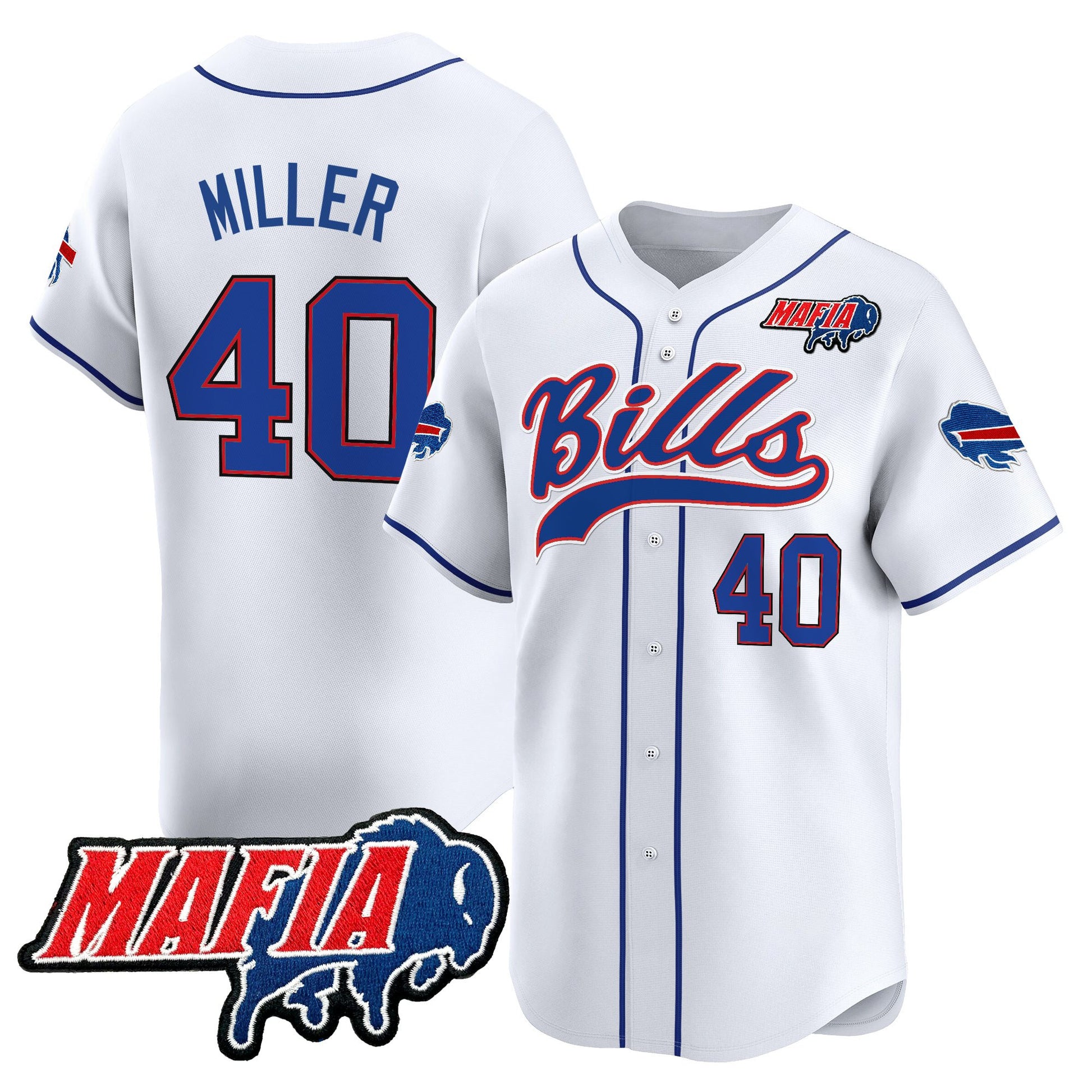 Men's Buffalo Bills 2025 Vapor Baseball Jersey - All Stitched