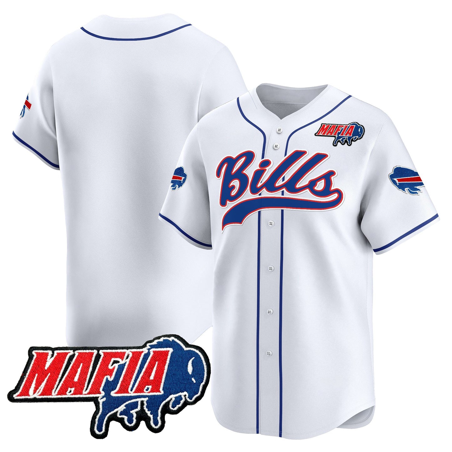 Men's Buffalo Bills 2025 Vapor Baseball Jersey - All Stitched