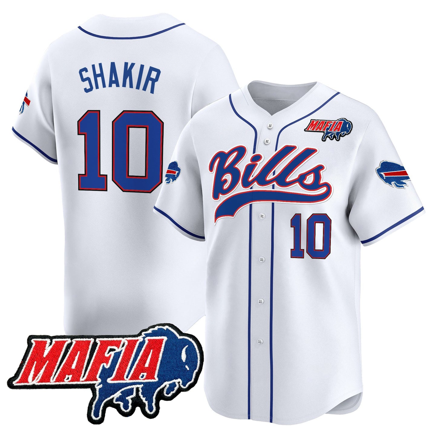 Men's Buffalo Bills 2025 Vapor Baseball Jersey - All Stitched