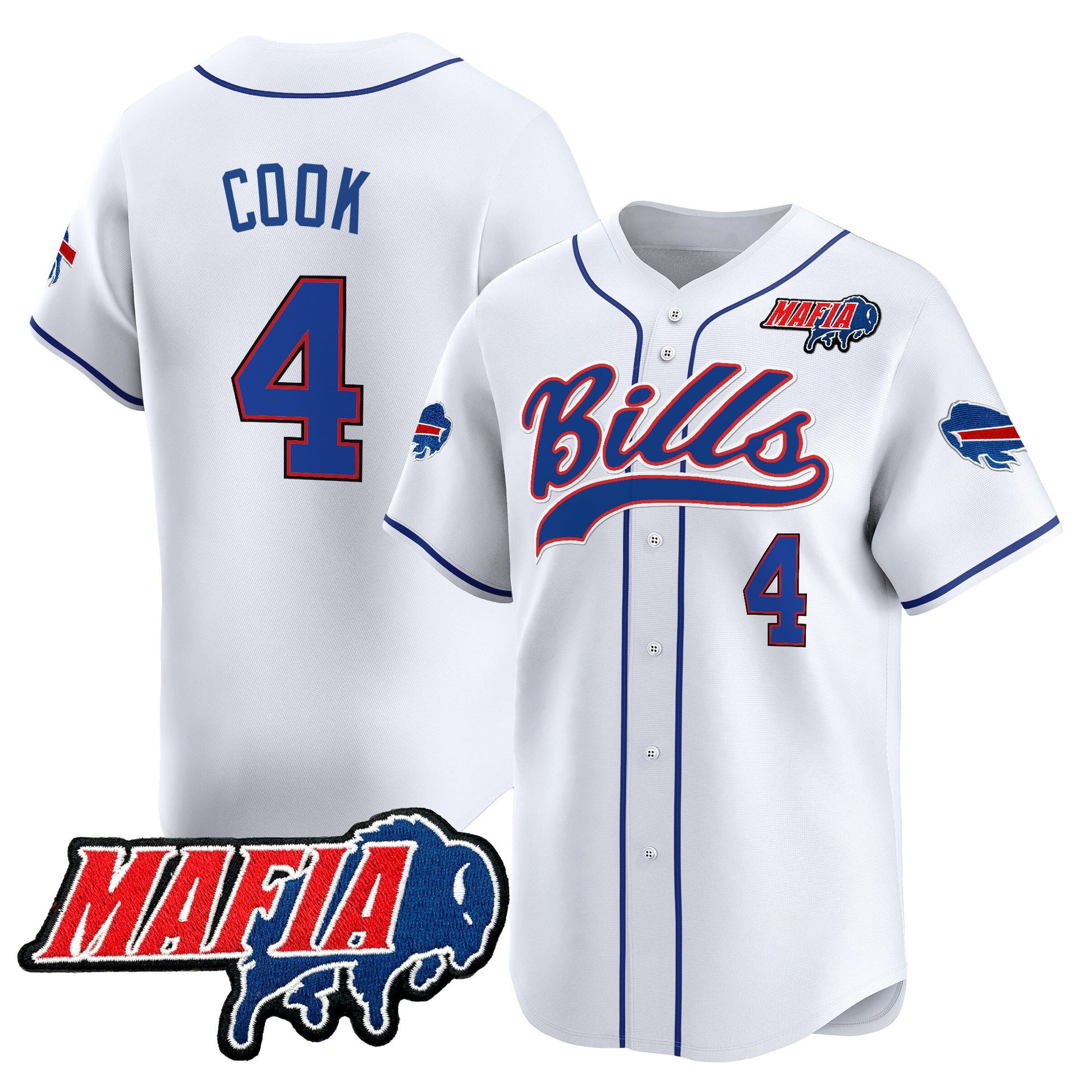 Men's Buffalo Bills 2025 Vapor Baseball Jersey - All Stitched