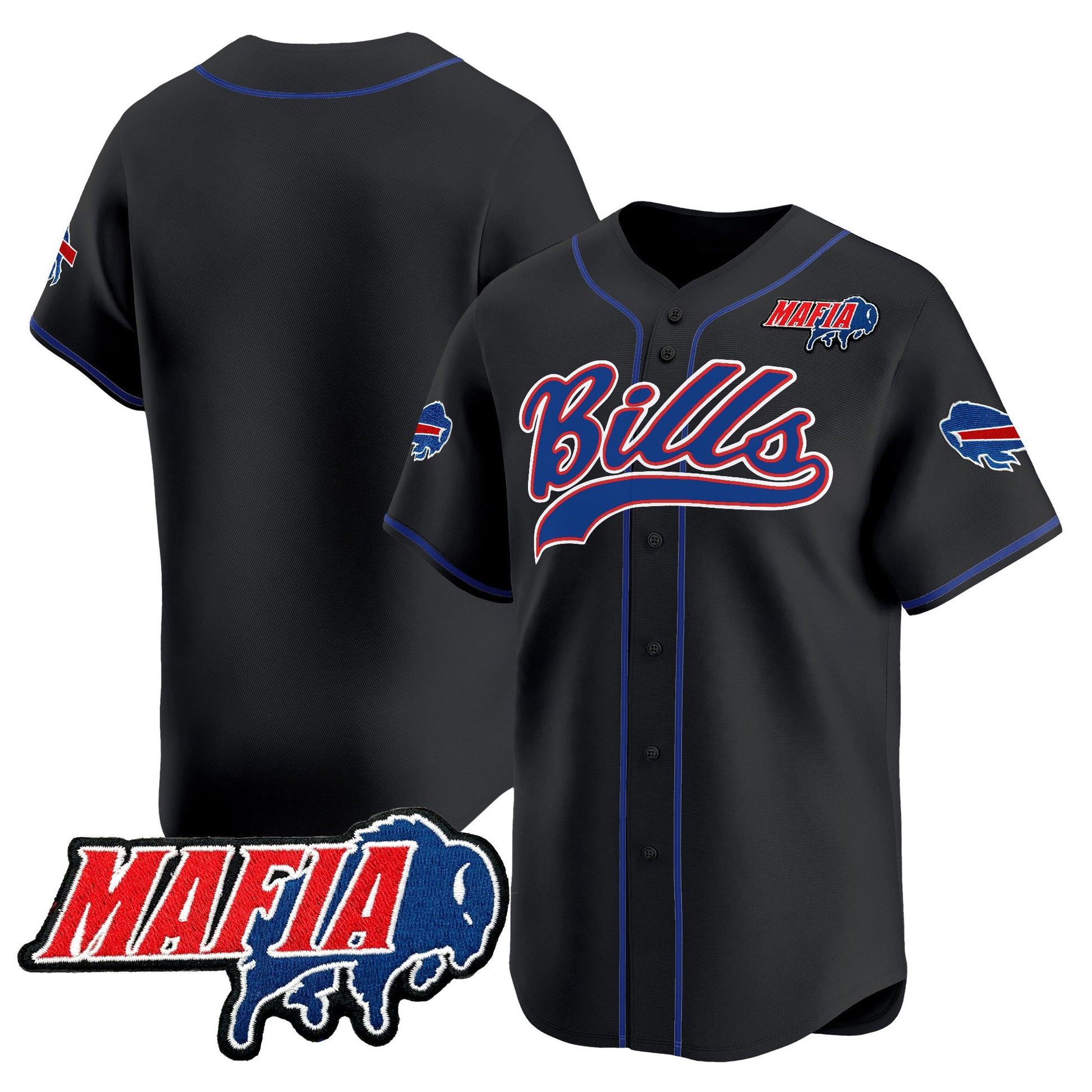 Men's Buffalo Bills 2025 Vapor Baseball Jersey - All Stitched