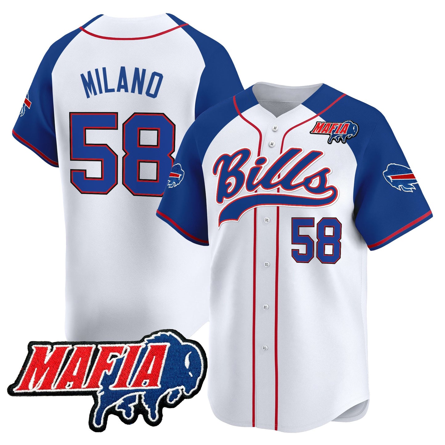 Men's Buffalo Bills 2025 Vapor Baseball Jersey - All Stitched