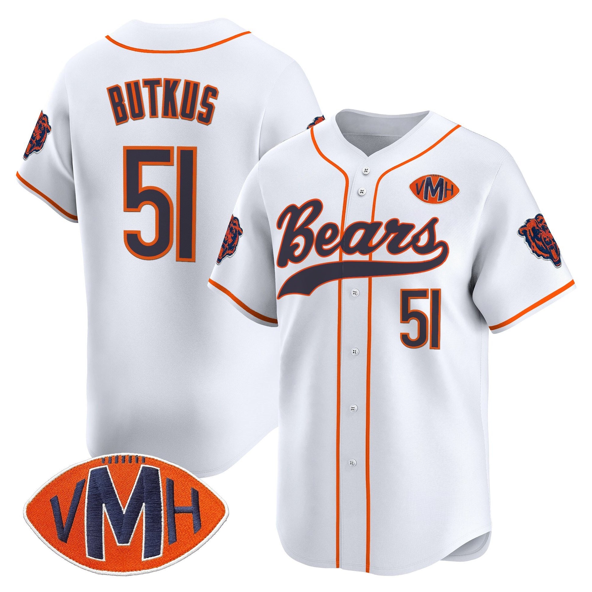Men's Chicago Bears 2025 Vapor Baseball Jersey - All Stitched