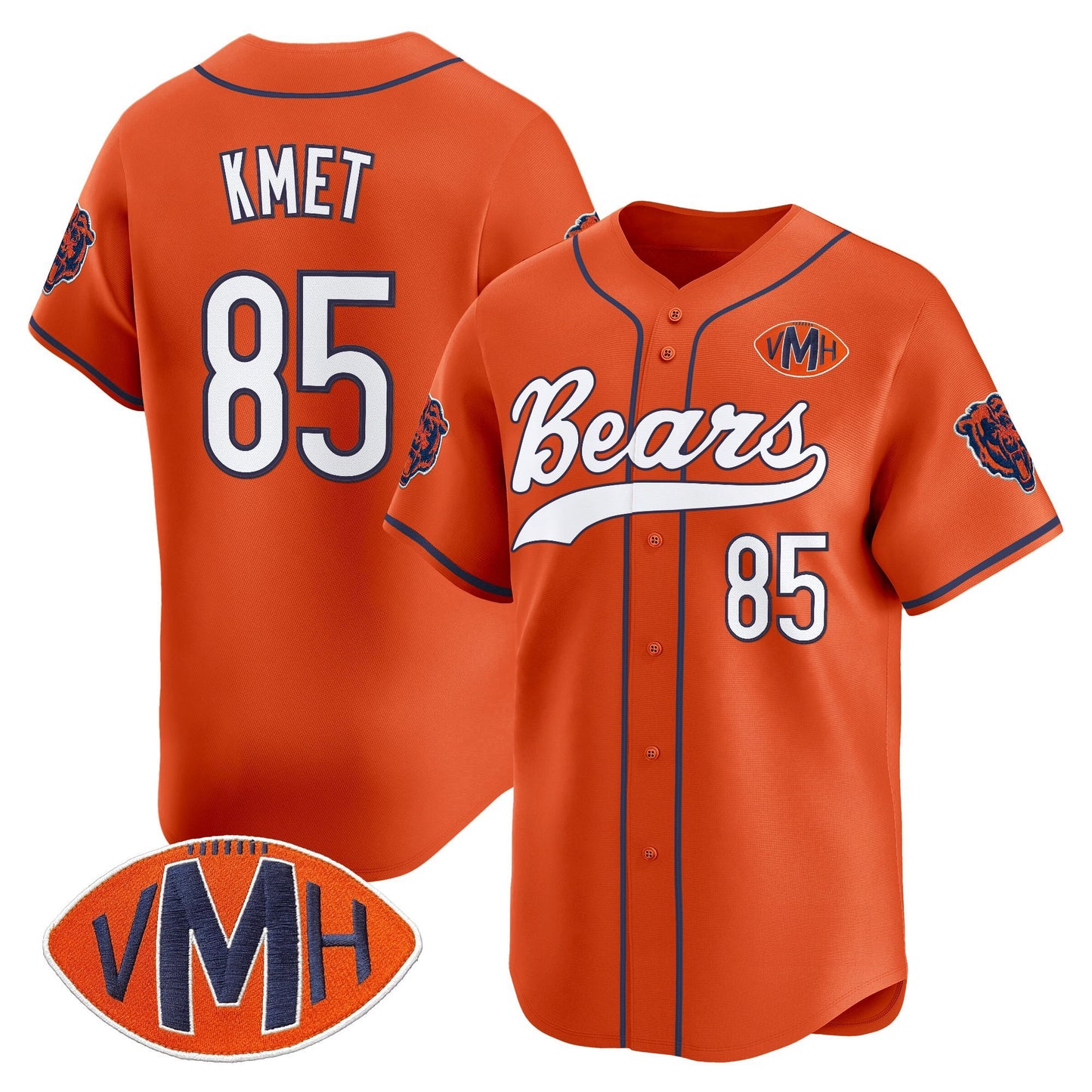 Men's Chicago Bears 2025 Vapor Baseball Jersey - All Stitched