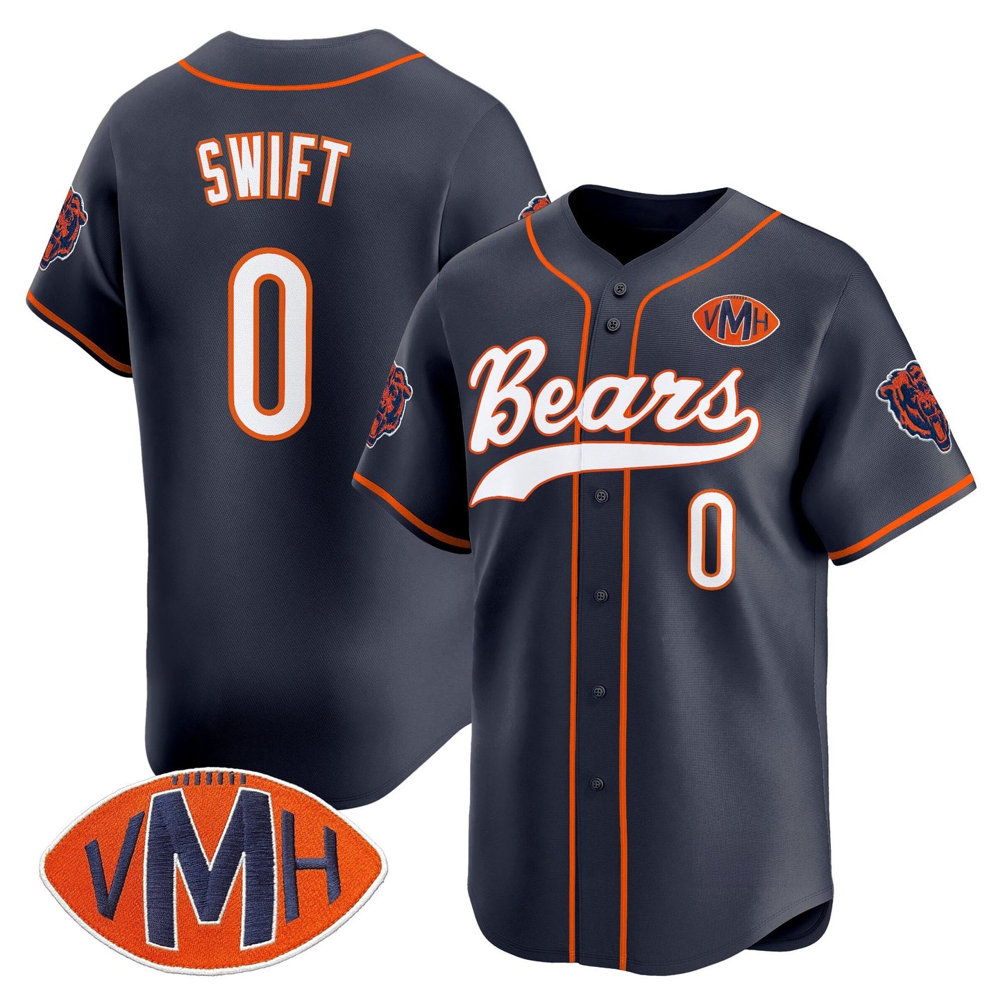 Men's Chicago Bears 2025 Vapor Baseball Jersey - All Stitched