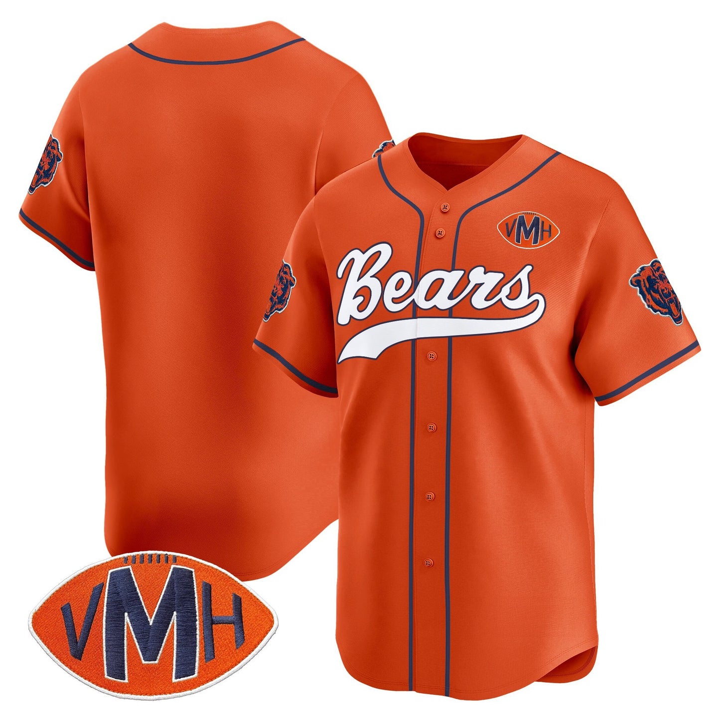 Men's Chicago Bears 2025 Vapor Baseball Jersey - All Stitched