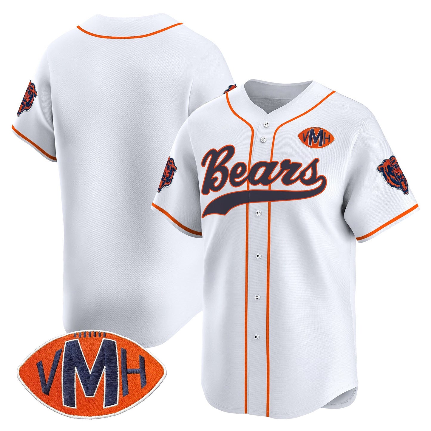 Men's Chicago Bears 2025 Vapor Baseball Jersey - All Stitched