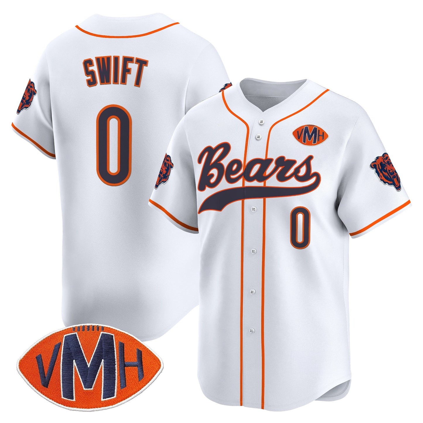 Men's Chicago Bears 2025 Vapor Baseball Jersey - All Stitched