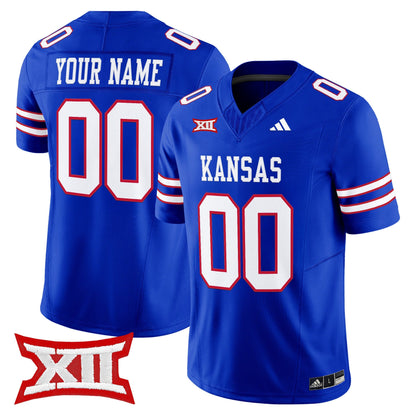Kansas Jayhawks 2025 Vapor Limited Custom Jersey - All Stitched