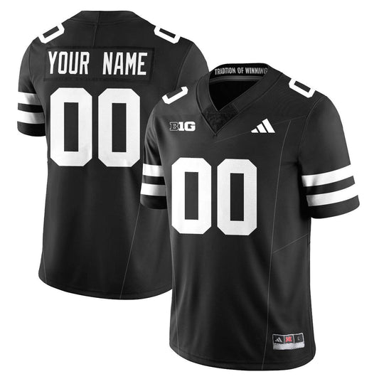 Custom Nebraska Football 2025 "Blackout" Jersey - All Stitched