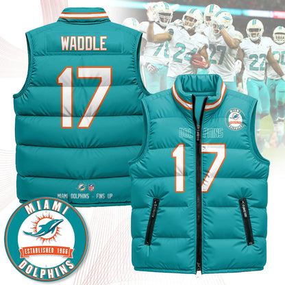 Miami Dolphins Unisex Puffer Vest