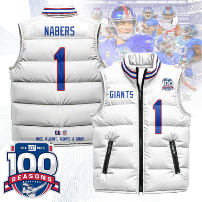 New York Giants Unisex Puffer Vest