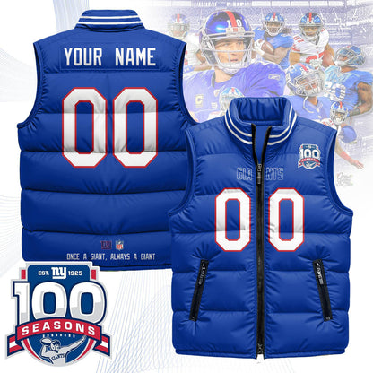 New York Giants Unisex Puffer Vest