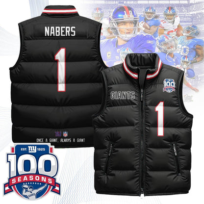 NYG Unisex Puffer Vest